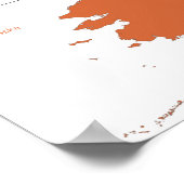 ポスター - 首都を含むアメリカ合衆国 (角)