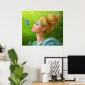 ポスター「魔法蝶」 ポスター (ホームオフィス)