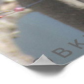 ポスター – 黄色いフィンチ(さくらんぼツリー) (角)