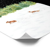 ポスター(12,7 x 17,8 cm) – 冬のシーン ポスター (角)