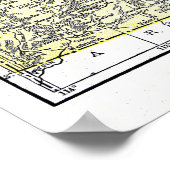 ポスター: 1921年ユタの地図 ポスター (角)