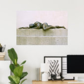 ポスター、ADONIS SLEEPS – 水平フリップバージョン ポスター (ホームオフィス)