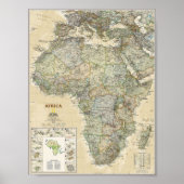 ポスター – Africa National Geographic Map (正面)