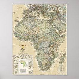 ポスター – Africa National Geographic Map