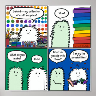 ポスター: Behold - – 私のクラフト用品コレクション ポスター