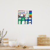 ポスター： Behold - – 私のクラフト用品コレクション ポスター (キッチン)