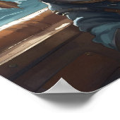 ポスター – Blue 航海の Pirate Pin-Up Girl AI Image (角)