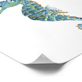 ポスター – Blue Seahorse (角)