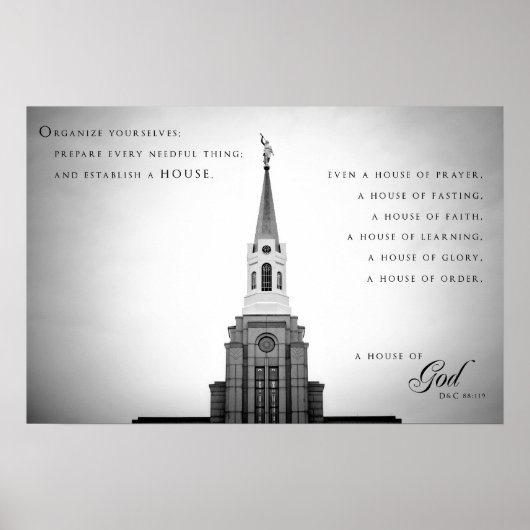 ポスター – Boston Massachusetts LDS Temple 2 (正面)