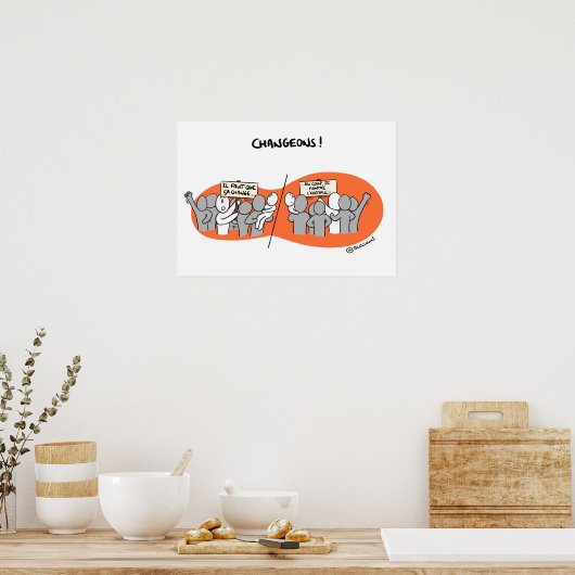 ポスター"Changeons par l'explple!" ポスター (キッチン)