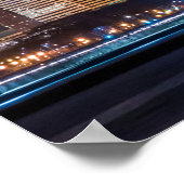 ポスター – Chicago Skyline Illinois with Night Sky (角)