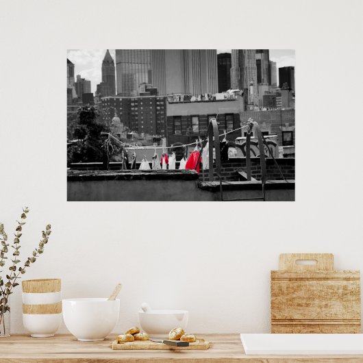 ポスター: Clothesline ポスター (キッチン)