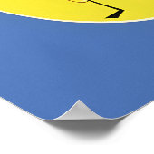 ポスター COVID 19 ワクチン 接種済み ブースターを打って！ (角)