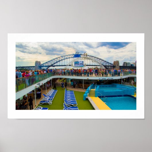 ポスター | Cruise Ship Sydney Harbor Bridge (正面)