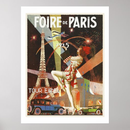 ポスター – Foire Parisヴィンテージ1925 (正面)
