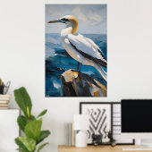 ポスター | Gannet |の絵を描スタイル (ホームオフィス)