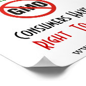 ポスター – GMO、知る権利 (角)