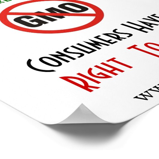 ポスター – GMO、知る権利 (角)