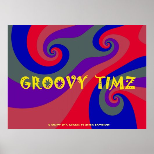 ポスター – GROOVY TIMZ -サイケデリック色数々の (正面)
