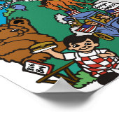 ポスター「Growing up in Mandan」 ポスター (角)