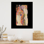 ポスター： GUSTAVクリムト: WATER SERPENTS II ポスター (キッチン)