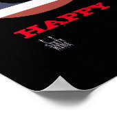 ポスター「HAPPY 4 OF JULY」 ポスター (角)