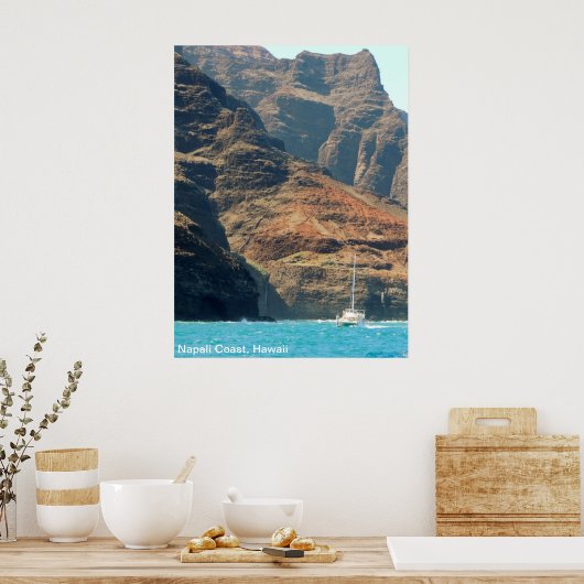 ポスター – Hawaii Coastline (キッチン)