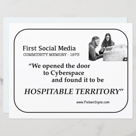 ポスター – Hospitable Territory (正面/裏面)