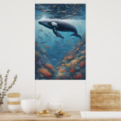 ポスター | Humpback Whale |アート (キッチン)