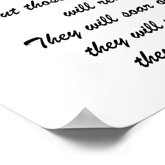 ポスター – Isaiah 40:31イーグル (角)