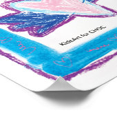 ポスター – KidsArt for CHOC - 飛んでいるハート (角)