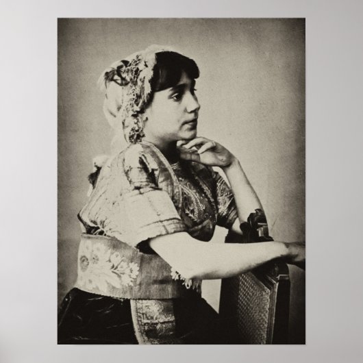 ポスター： Moorish Woman, Tangier, Morocco, 1898 ポスター (正面)