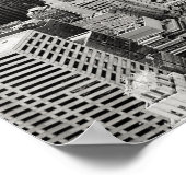 ポスター – New York City Skyline B/W (角)
