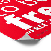 ポスター「ON BENDED KNEE...」 ポスター (角)