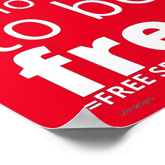 ポスター「ON BENDED KNEE...」 ポスター (角)