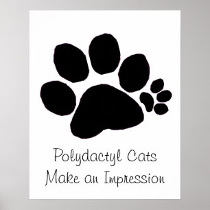ポスター- Polydactyl足のプリント ポスター