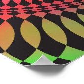 ポスター: Rainbow Vertigo:サイケデリック抽象芸術 ポスター (角)