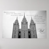 ポスター – Salt Lake City Utah LDS Temple (正面)