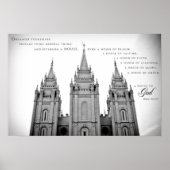 ポスター – Salt Lake City Utah LDS Temple 2 (正面)