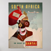 ポスター – South Africa By Qantas (正面)