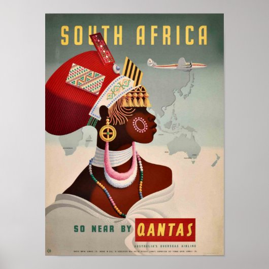 ポスター – South Africa By Qantas (正面)