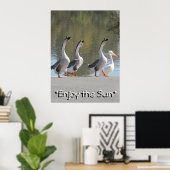 ポスター – Sun Loving Geese (ホームオフィス)