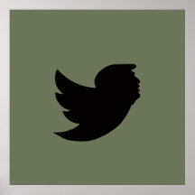 ポスター – T鳥デザイン – 緑/黒