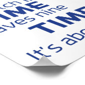 ポスター – Time Proverbs [Blue] (角)