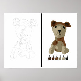 ポスター – Toy Dog 絵を描 by Number