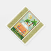 ポスター：Travel California Paper Napkin スタンダードランチョンナプキン (角)