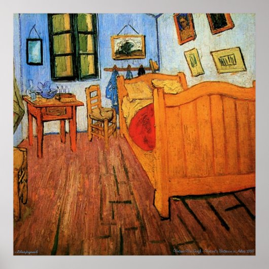 ポスター – Vincent's Bedroom in Arles 1888 Van ゴッホ (正面)