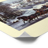 ポスター： VINTAGE CHRISTMAS ：セントラルパークニューヨーク ポスター (角)