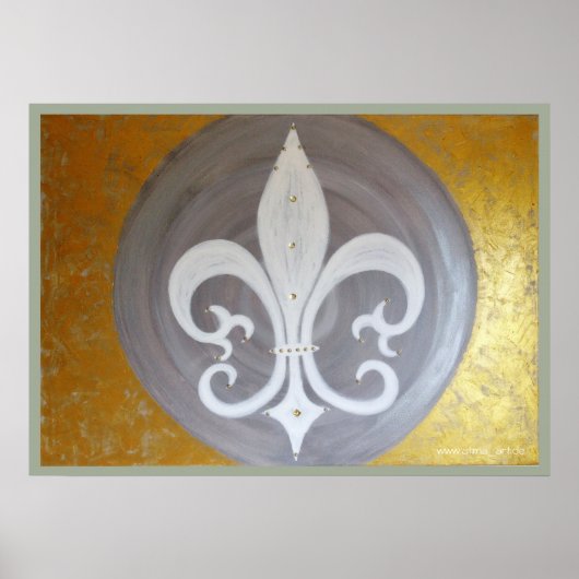 ポスター"Weisse Lilie" ポスター (正面)