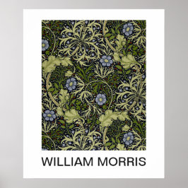 ポスター – William Morrisパープルフローラプリント